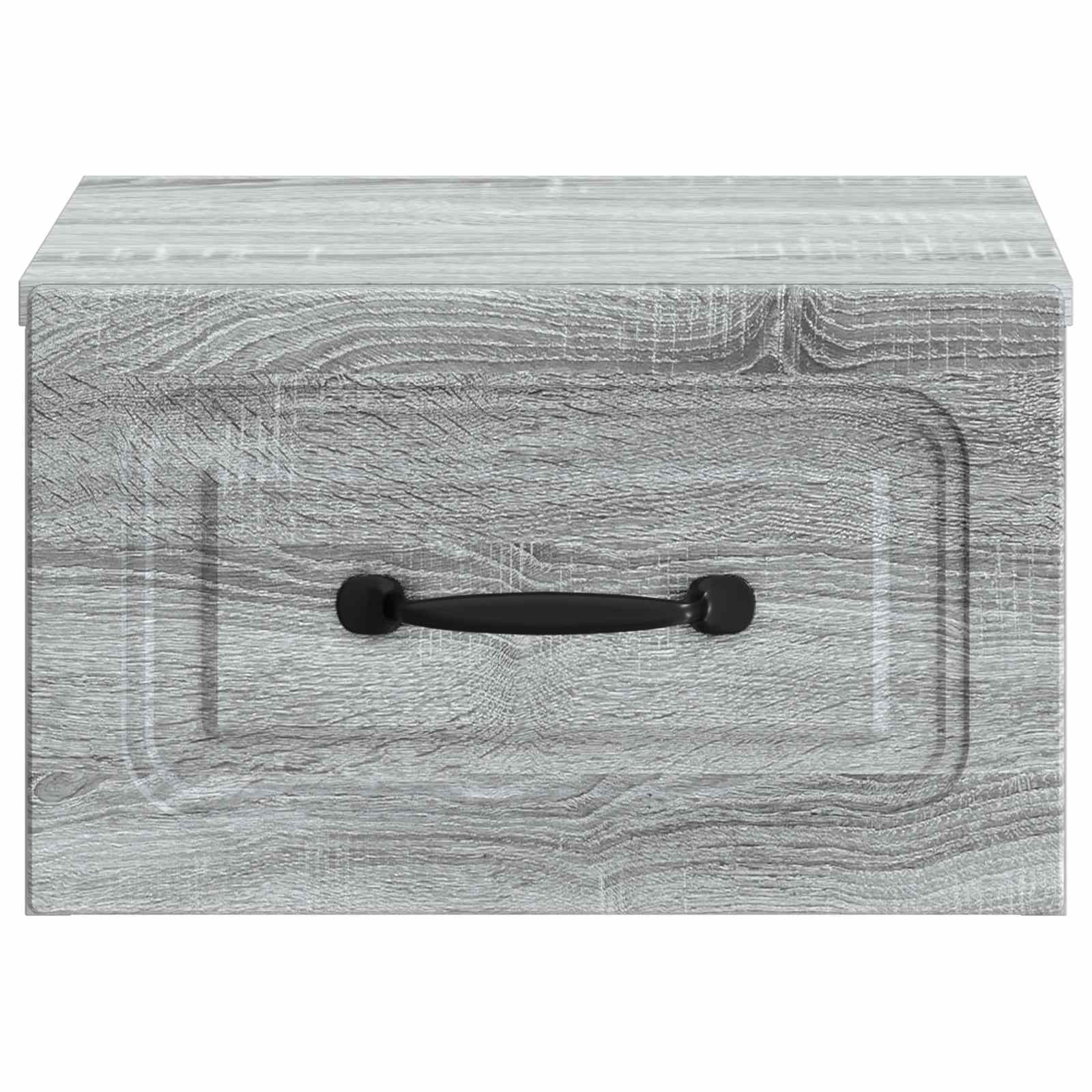 vidaXL Wisząca Szafka Nocna z szufladą Szary Sonoma 34,5 x 33 x 20 cm