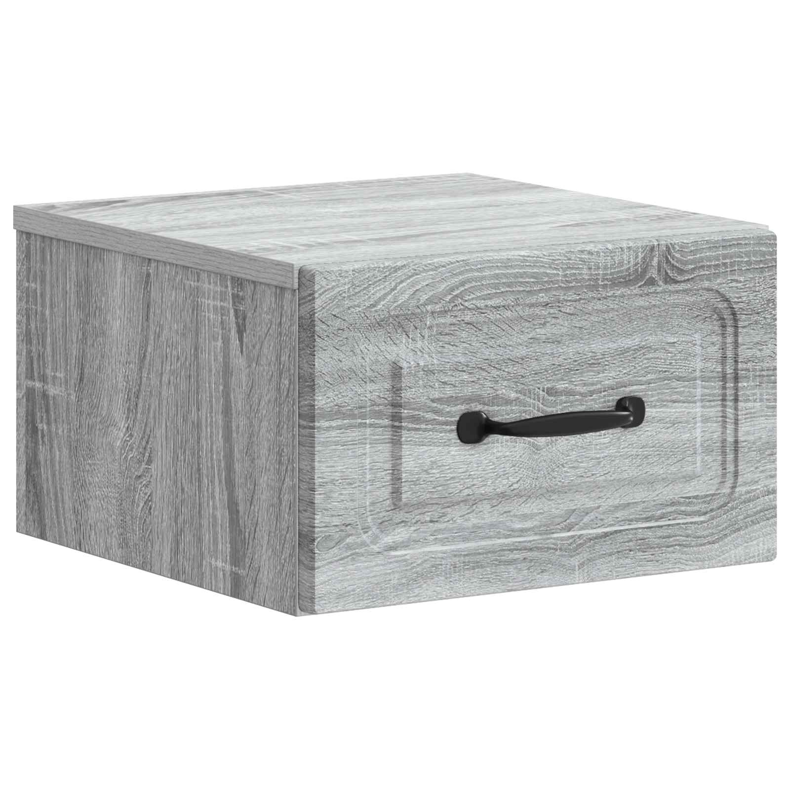 vidaXL Wisząca Szafka Nocna 2 pcs Szary Sonoma 34,5 x 33 x 20 cm