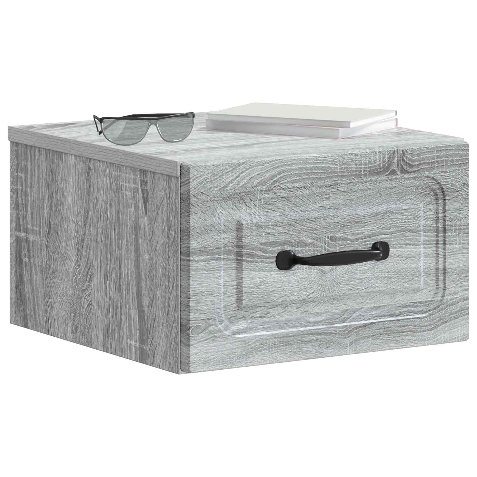 vidaXL Wisząca Szafka Nocna 2 pcs Szary Sonoma 34,5 x 33 x 20 cm