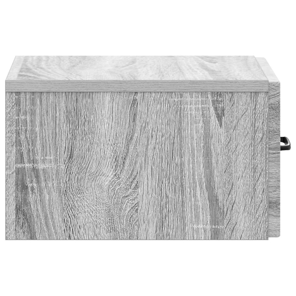 vidaXL Wisząca Szafka Nocna 2 pcs Szary Sonoma 34,5 x 33 x 20 cm