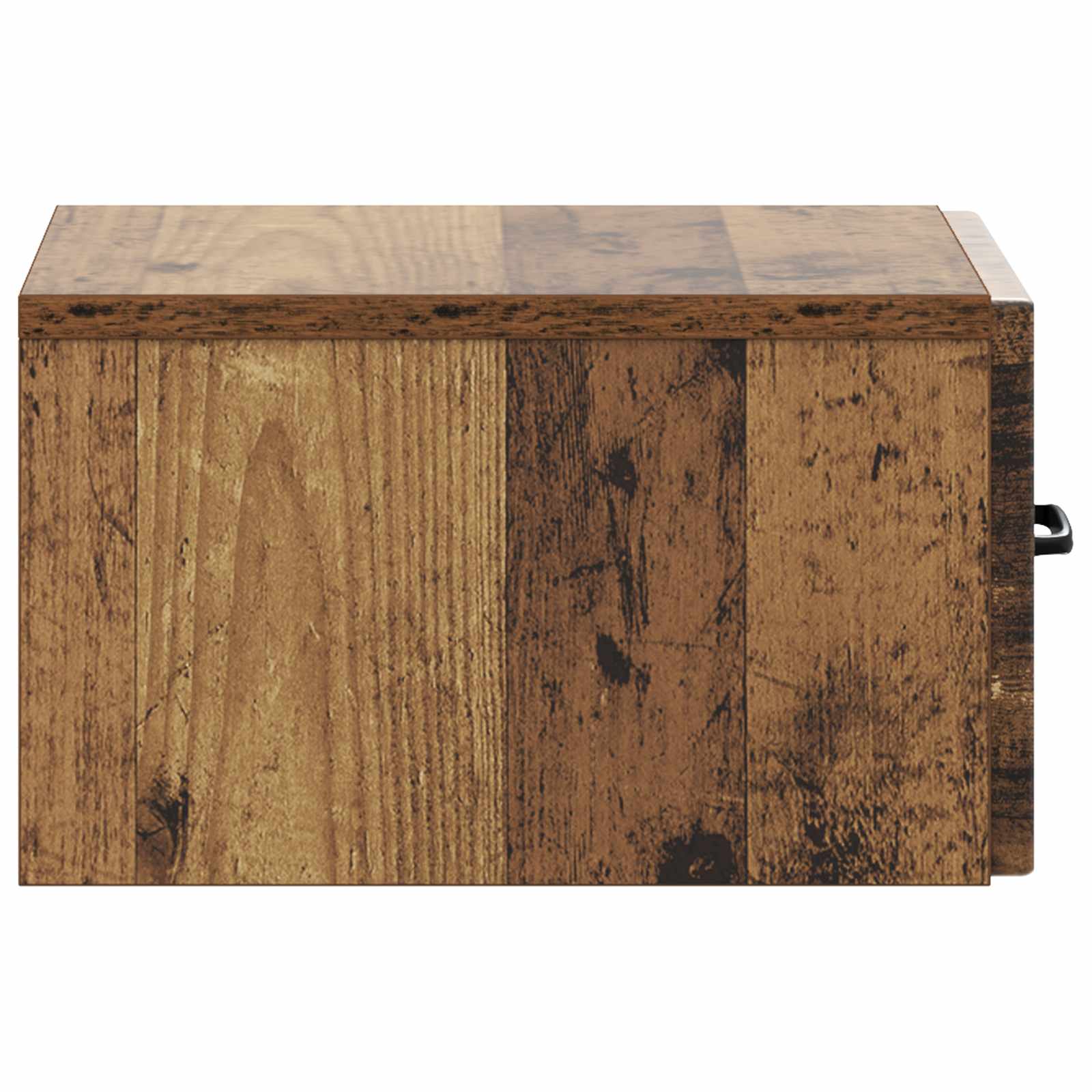 vidaXL Wisząca Szafka Nocna z szufladą Stare drewno 34,5 x 33 x 20 cm