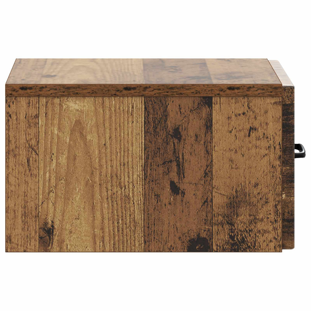 vidaXL Wisząca Szafka Nocna 2 pcs Stare drewno 34,5 x 33 x 20 cm