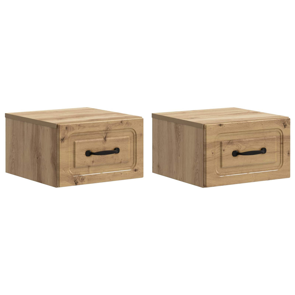 vidaXL Wisząca Szafka Nocna 2 pcs Dąb artisan 34,5 x 33 x 20 cm