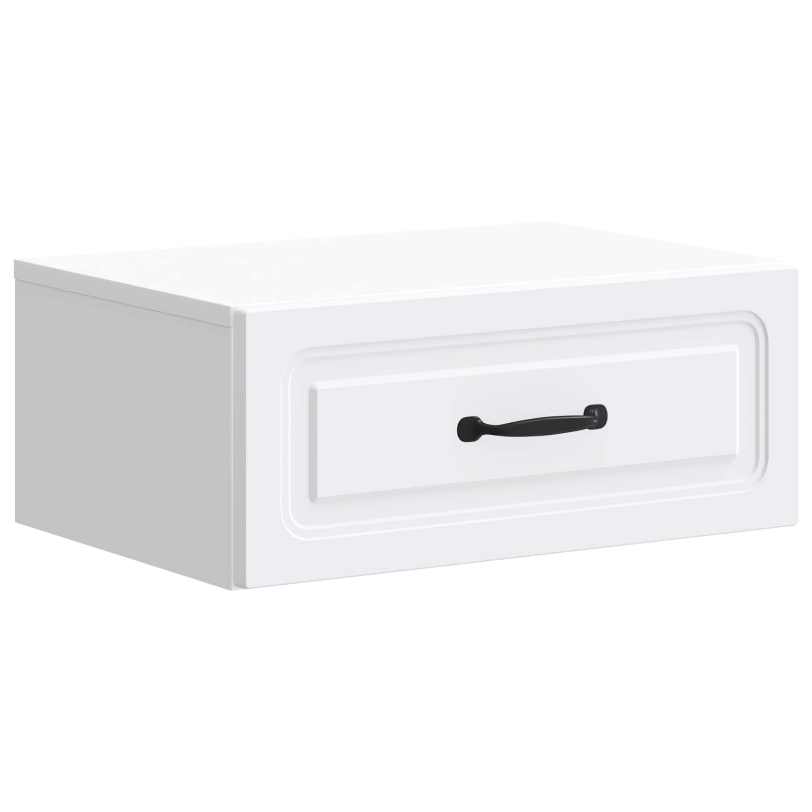 vidaXL Wisząca Szafka Nocna z szufladą 2 pcs Biały 49 x 34,5 x 20 cm