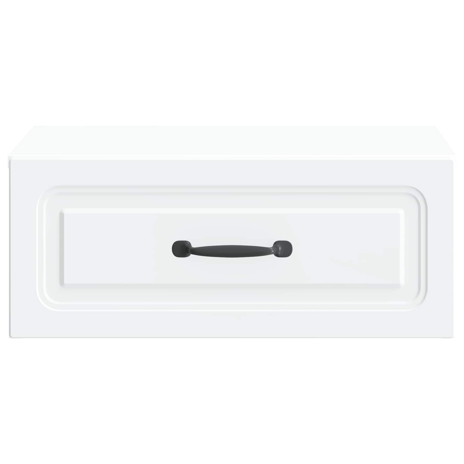 vidaXL Wisząca Szafka Nocna z szufladą 2 pcs Biały 49 x 34,5 x 20 cm