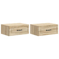 vidaXL Wisząca Szafka Nocna 2 pcs dąb Sonoma 49 x 34,5 x 20 cm