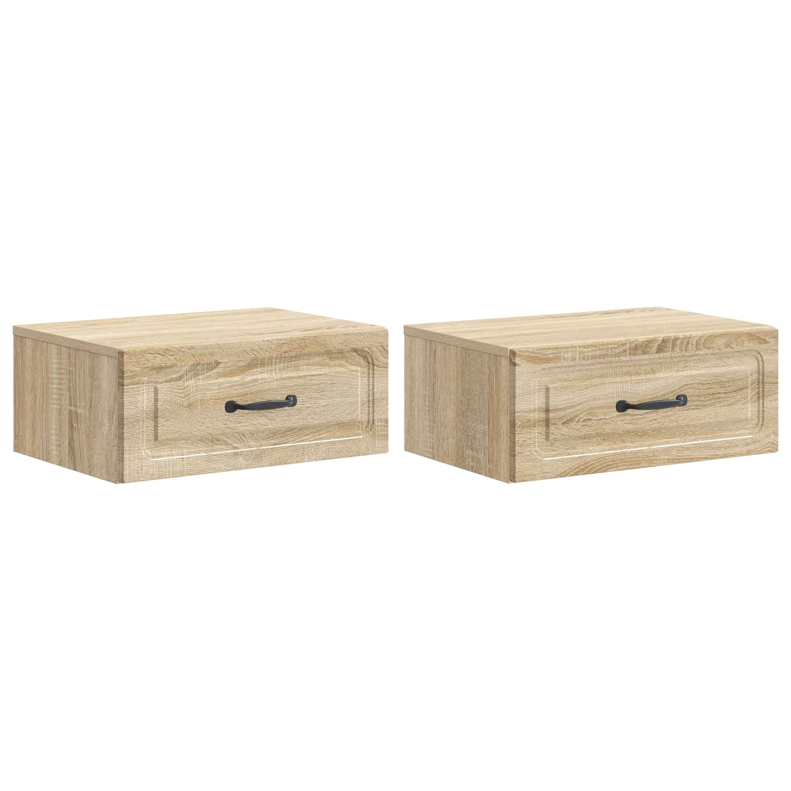 vidaXL Wisząca Szafka Nocna 2 pcs dąb Sonoma 49 x 34,5 x 20 cm