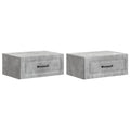 vidaXL Wisząca Szafka Nocna 2 pcs Betonowy szary 49 x 34,5 x 20 cm