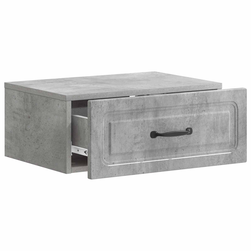 vidaXL Wisząca Szafka Nocna 2 pcs Betonowy szary 49 x 34,5 x 20 cm