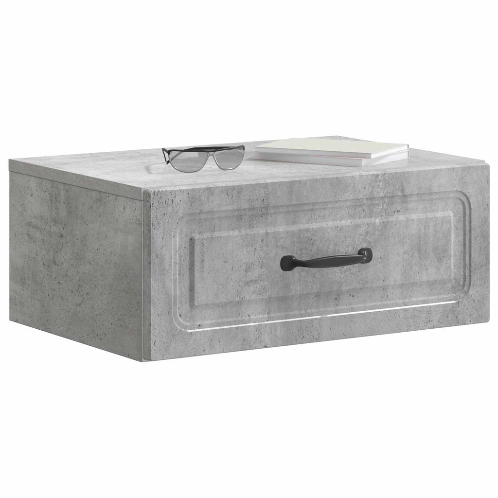 vidaXL Wisząca Szafka Nocna 2 pcs Betonowy szary 49 x 34,5 x 20 cm