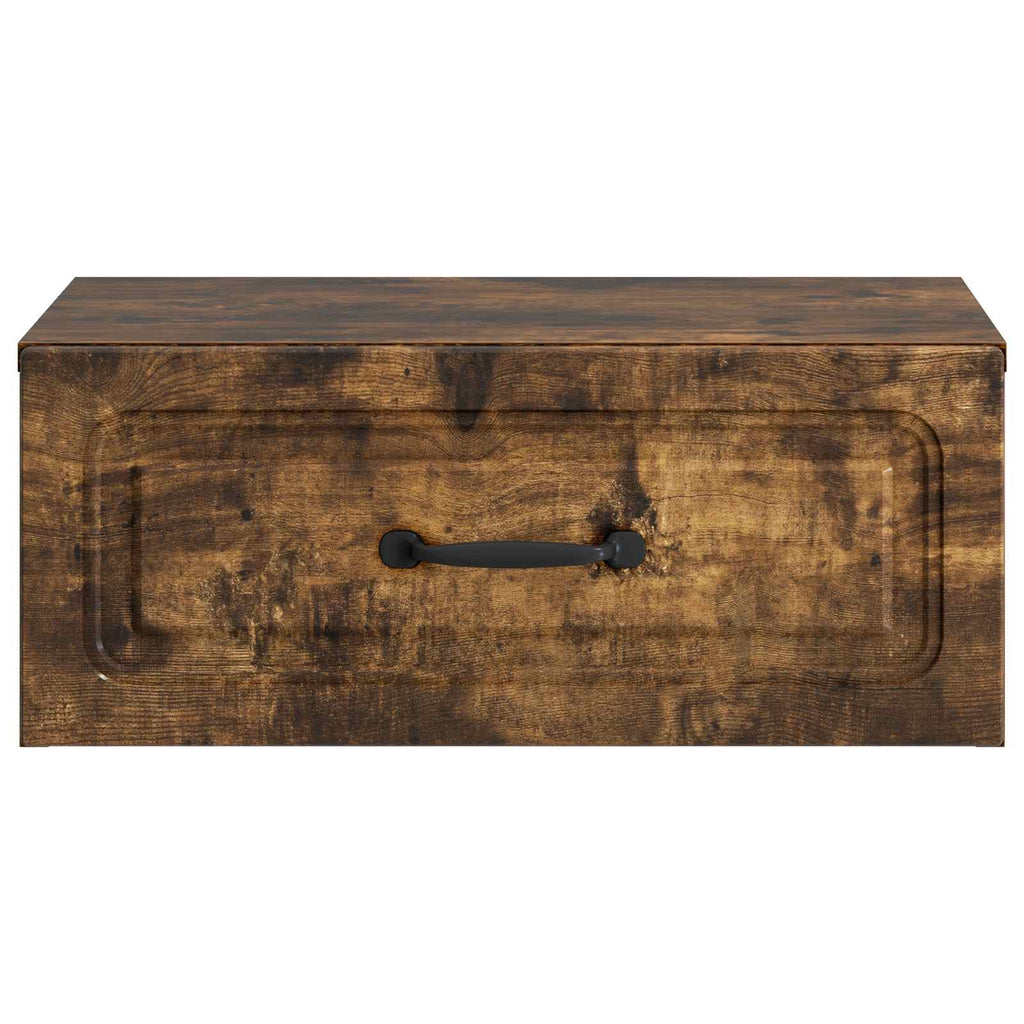 vidaXL Wisząca Szafka Nocna z szufladą Dąb wędzony 49 x 34,5 x 20 cm