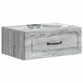 vidaXL Wisząca Szafka Nocna z szufladą Szary Sonoma 49 x 34,5 x 20 cm