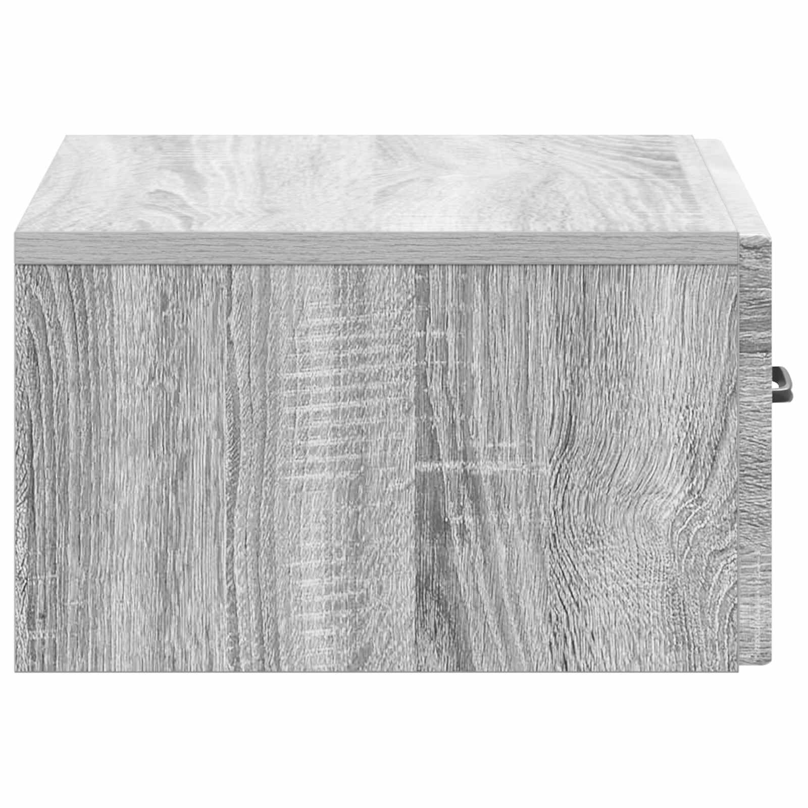 vidaXL Wisząca Szafka Nocna z szufladą Szary Sonoma 49 x 34,5 x 20 cm