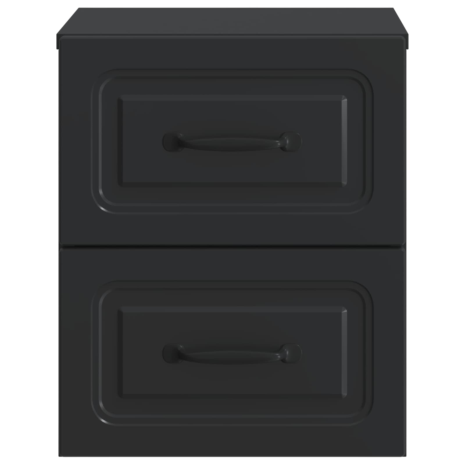vidaXL Wisząca Szafka Nocna z szufladą 2 pcs Czarny 34,5 x 33 x 40 cm