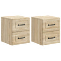 vidaXL Wisząca Szafka Nocna 2 pcs dąb Sonoma 34,5 x 33 x 40 cm