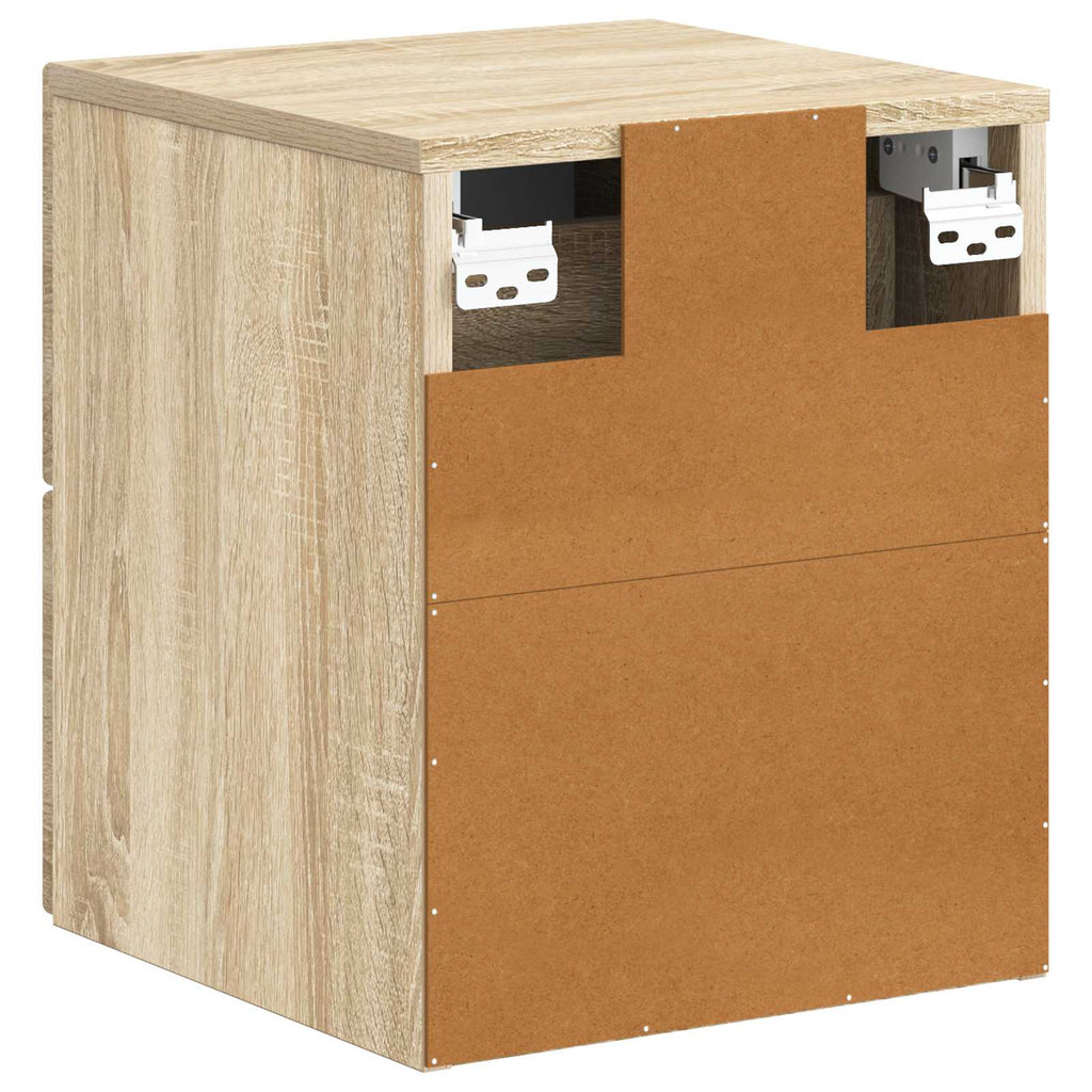 vidaXL Wisząca Szafka Nocna 2 pcs dąb Sonoma 34,5 x 33 x 40 cm