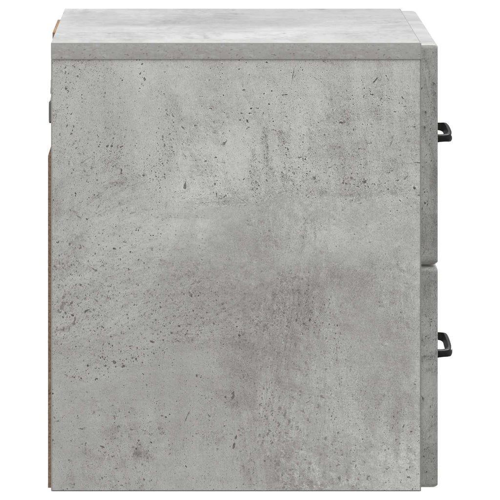 vidaXL Wisząca Szafka Nocna Betonowy szary 34,5 x 33 x 40 cm