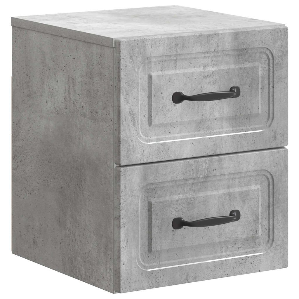 vidaXL Wisząca Szafka Nocna 2 pcs Betonowy szary 34,5 x 33 x 40 cm