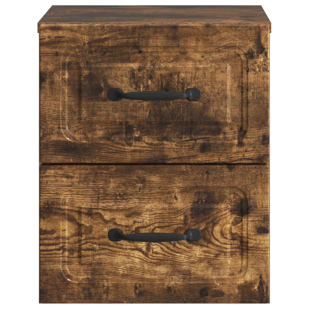 vidaXL Wisząca Szafka Nocna 2 pcs Dąb wędzony 34,5 x 33 x 40 cm