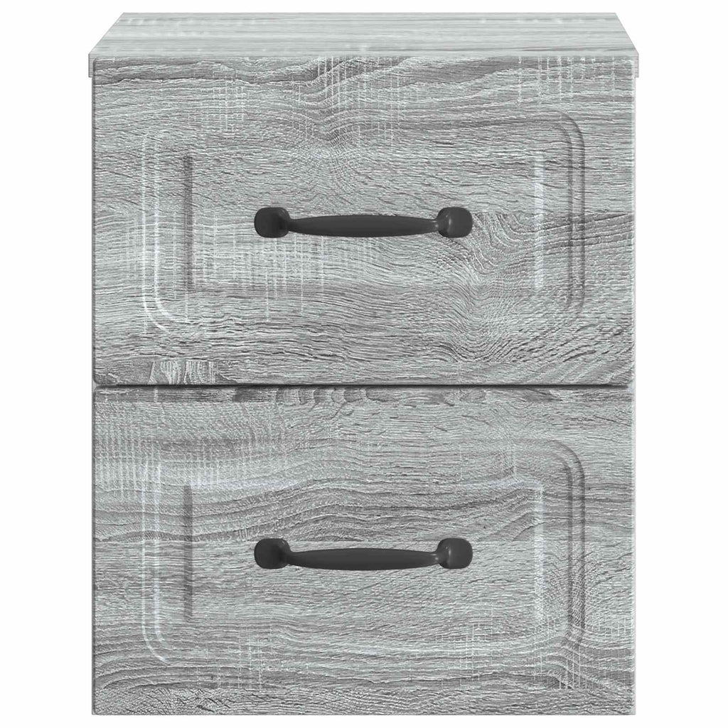 vidaXL Wisząca Szafka Nocna z szufladą Szary Sonoma 34,5 x 33 x 40 cm