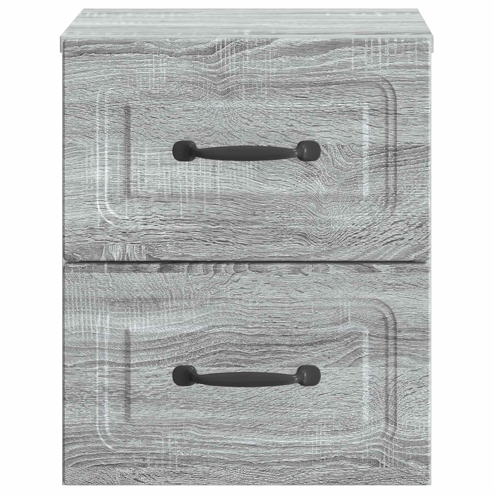 vidaXL Wisząca Szafka Nocna 2 pcs Szary Sonoma 34,5 x 33 x 40 cm