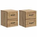vidaXL Wisząca Szafka Nocna 2 pcs Dąb artisan 34,5 x 33 x 40 cm