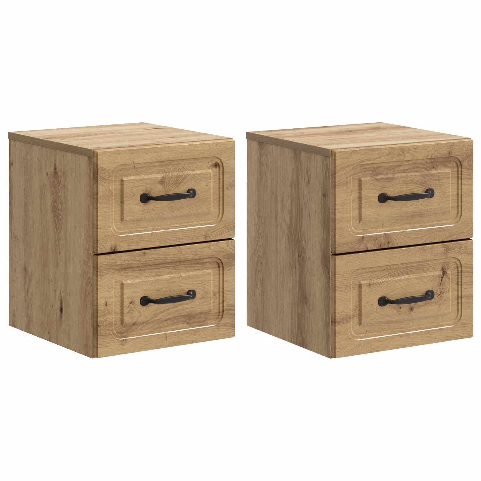 vidaXL Wisząca Szafka Nocna 2 pcs Dąb artisan 34,5 x 33 x 40 cm