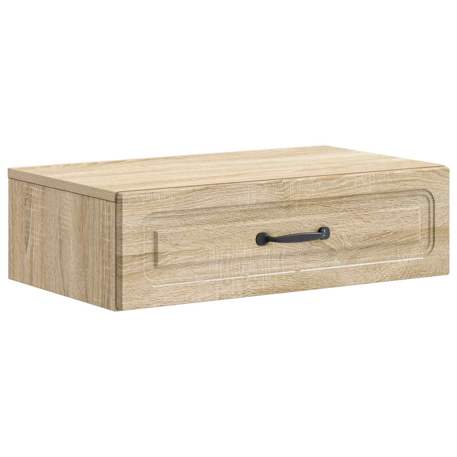 vidaXL Stolik boczny montowany na ścianie dąb Sonoma 59 x 34,5 x 17 cm