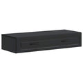 vidaXL Stolik boczny montowany na ścianie Czarny 87,5 x 34,5 x 17 cm
