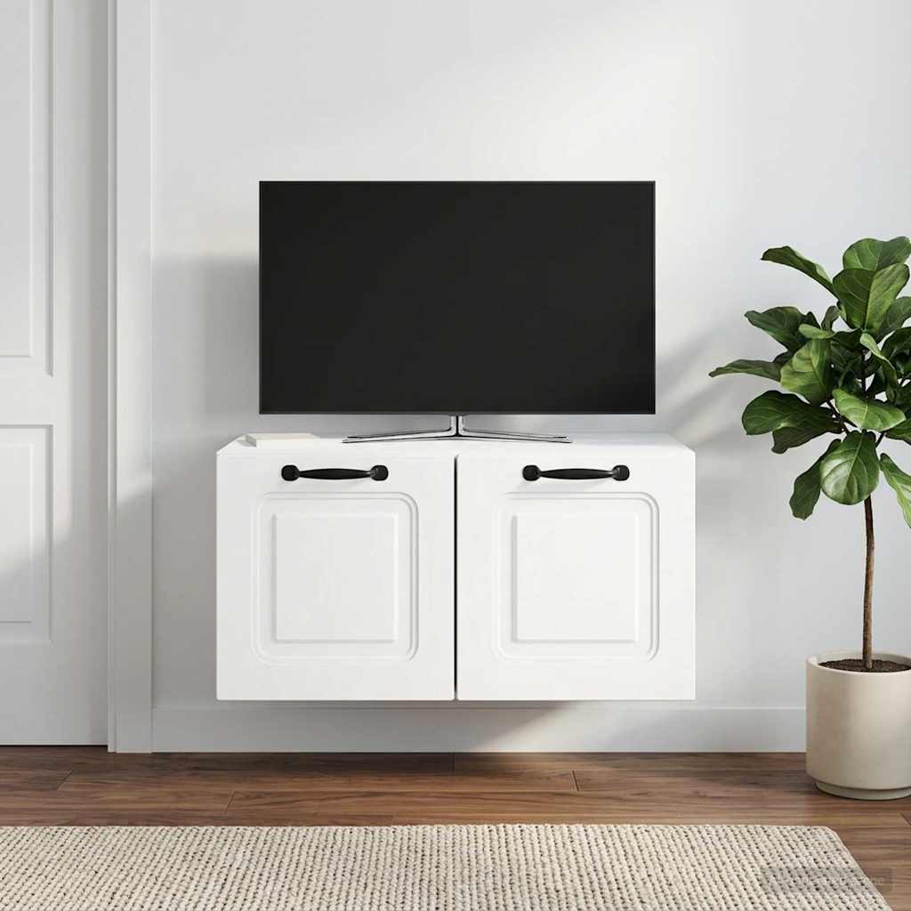 vidaXL Szafka RTV montowana na ścianie Biały 59,5 x 41 x 30 cm