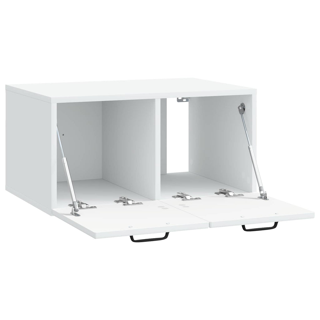 vidaXL Szafka RTV montowana na ścianie Biały 59,5 x 41 x 30 cm