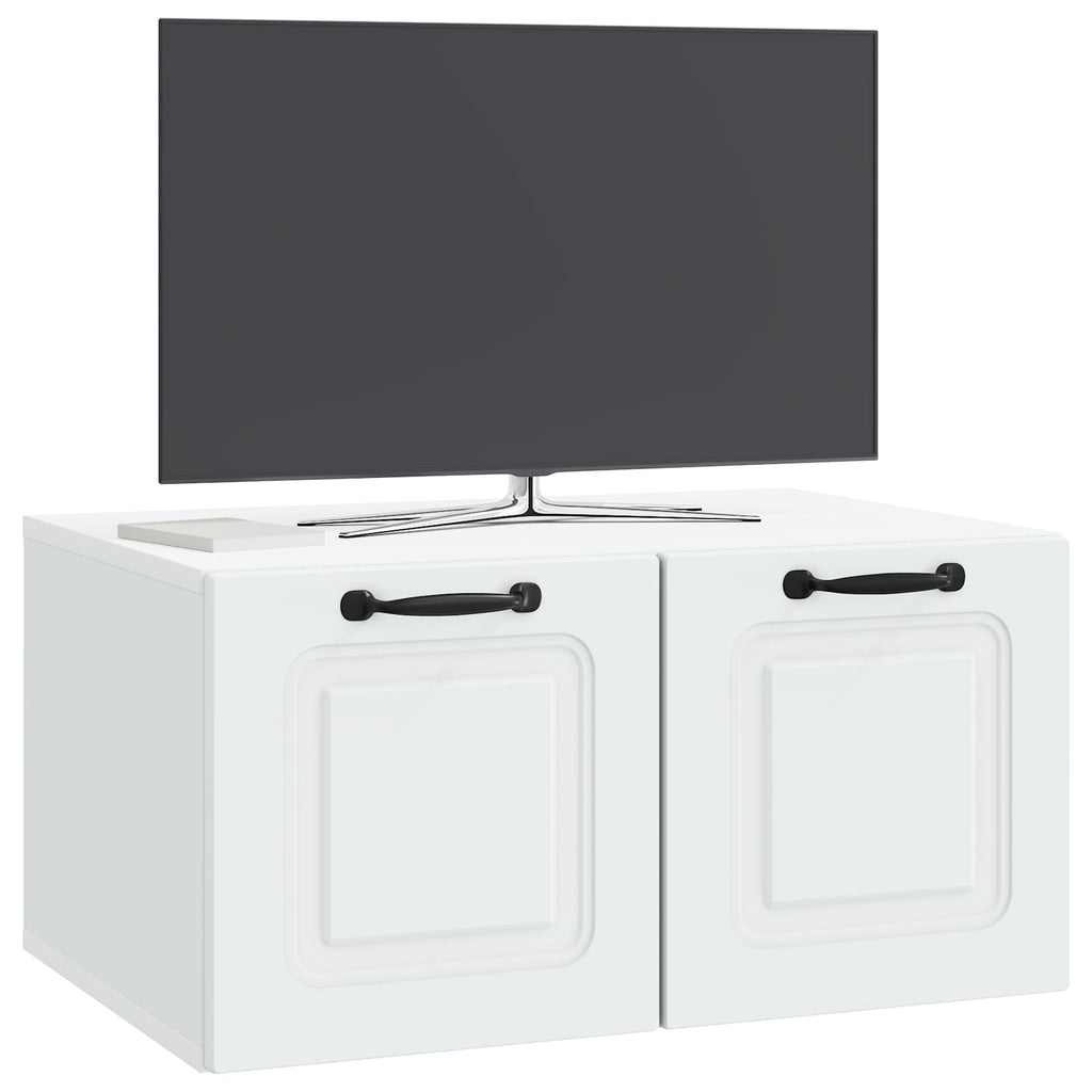 vidaXL Szafka RTV montowana na ścianie Biały 59,5 x 41 x 30 cm