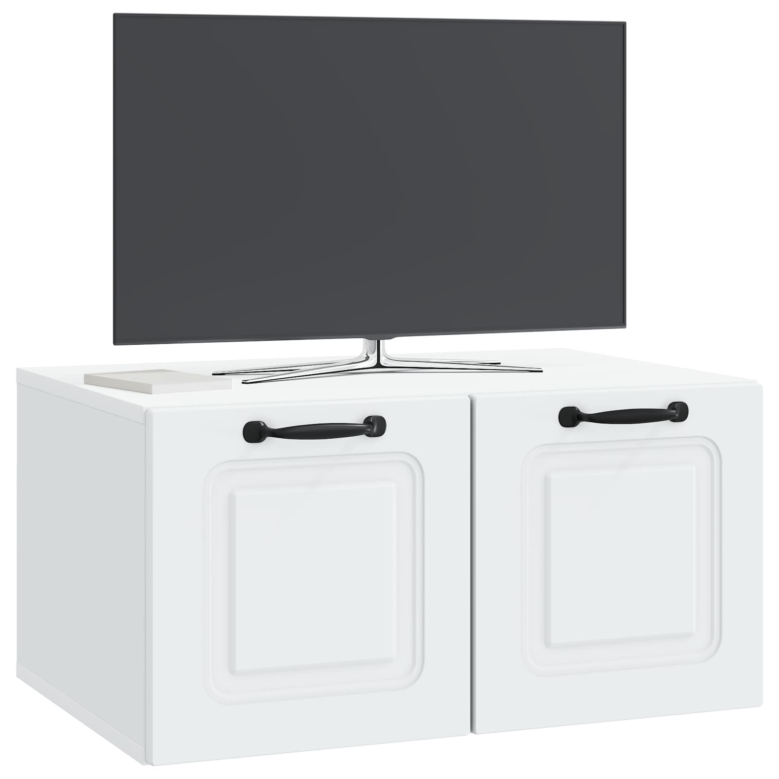 vidaXL Szafka RTV montowana na ścianie Biały 59,5 x 41 x 30 cm