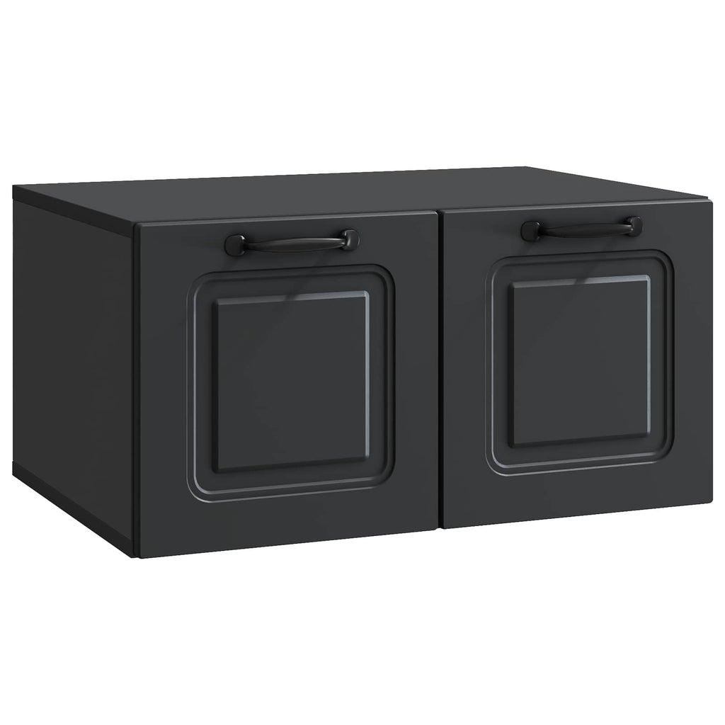 vidaXL Szafka RTV montowana na ścianie Czarny 59,5 x 41 x 30 cm