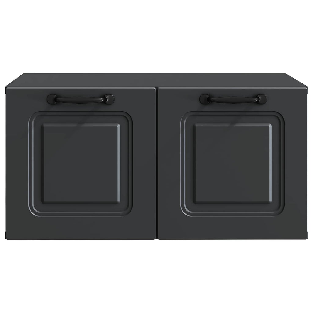 vidaXL Szafka RTV montowana na ścianie Czarny 59,5 x 41 x 30 cm