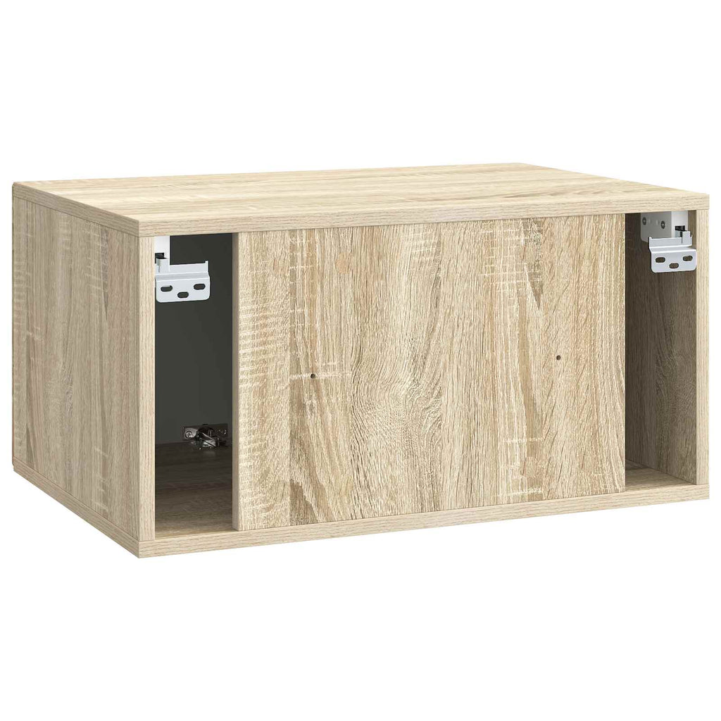 vidaXL Szafka RTV montowana na ścianie dąb Sonoma 59,5 x 41 x 30 cm