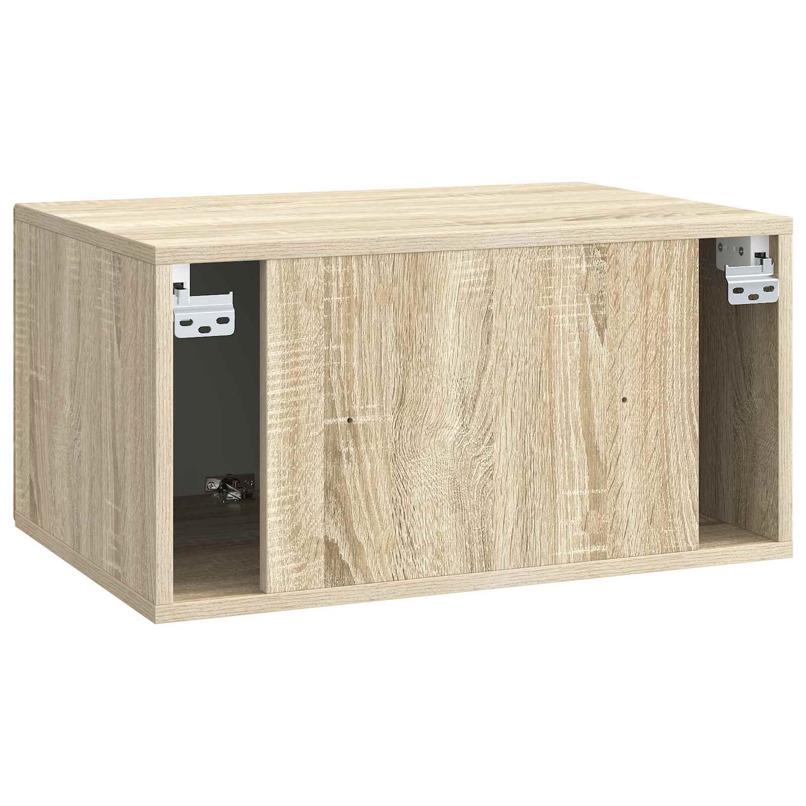 vidaXL Szafka RTV montowana na ścianie dąb Sonoma 59,5 x 41 x 30 cm