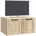 vidaXL Szafka RTV montowana na ścianie dąb Sonoma 59,5 x 41 x 30 cm