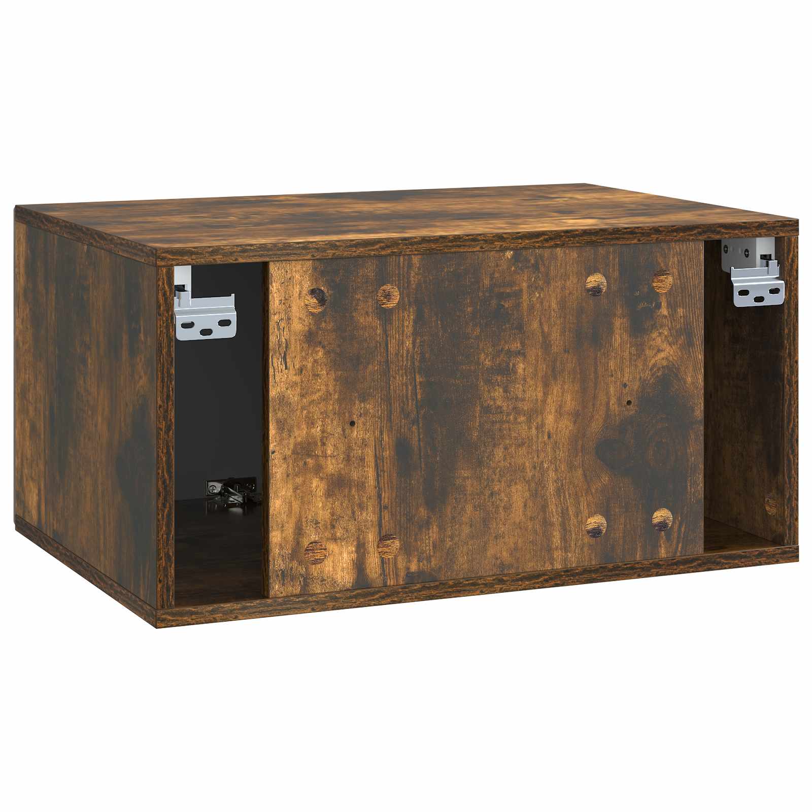 vidaXL Szafka RTV montowana na ścianie Dąb wędzony 59,5 x 41 x 30 cm