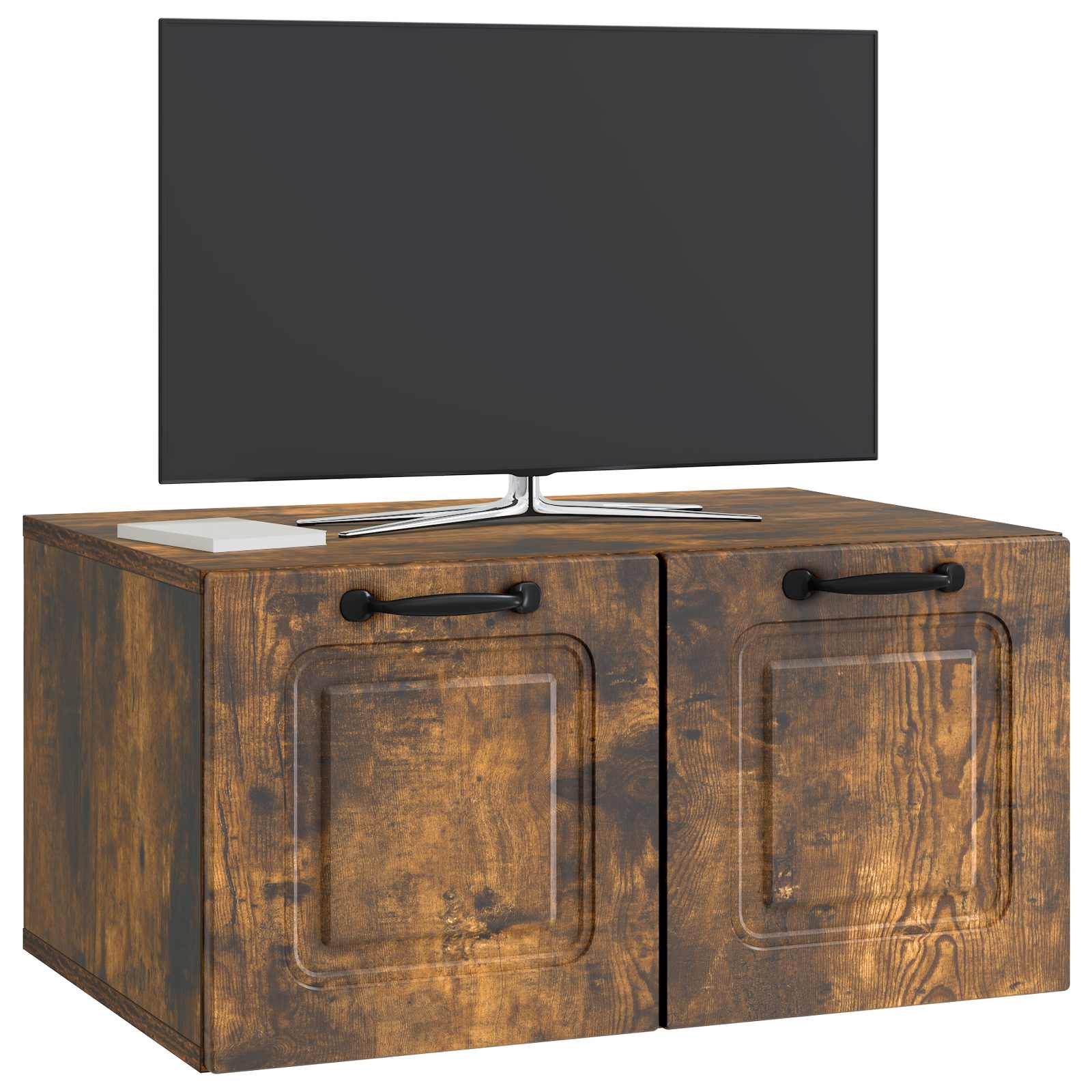 vidaXL Szafka RTV montowana na ścianie Dąb wędzony 59,5 x 41 x 30 cm