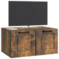 vidaXL Szafka RTV montowana na ścianie Dąb wędzony 59,5 x 41 x 30 cm