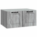 vidaXL Szafka RTV montowana na ścianie Szary Sonoma 59,5 x 41 x 30 cm