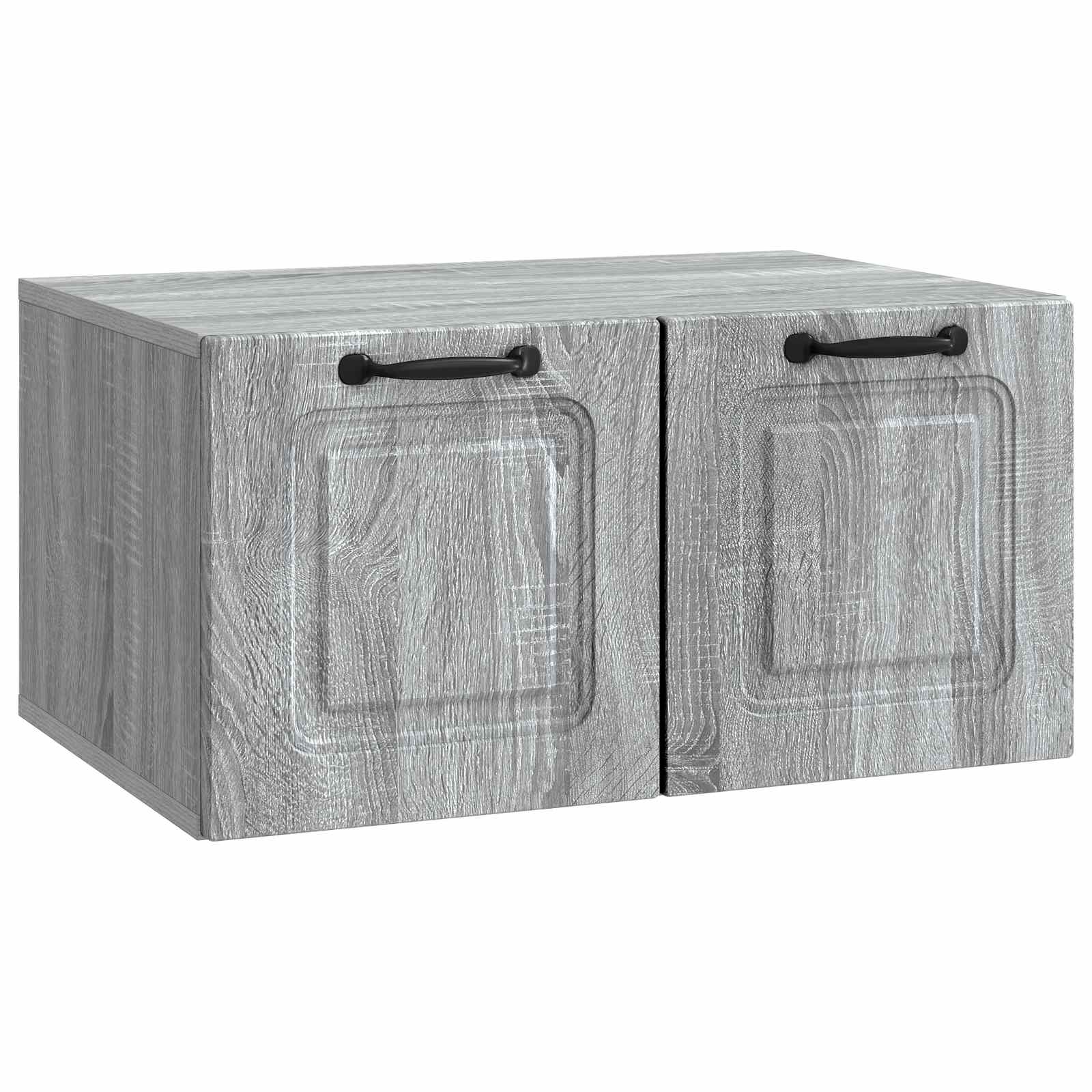vidaXL Szafka RTV montowana na ścianie Szary Sonoma 59,5 x 41 x 30 cm