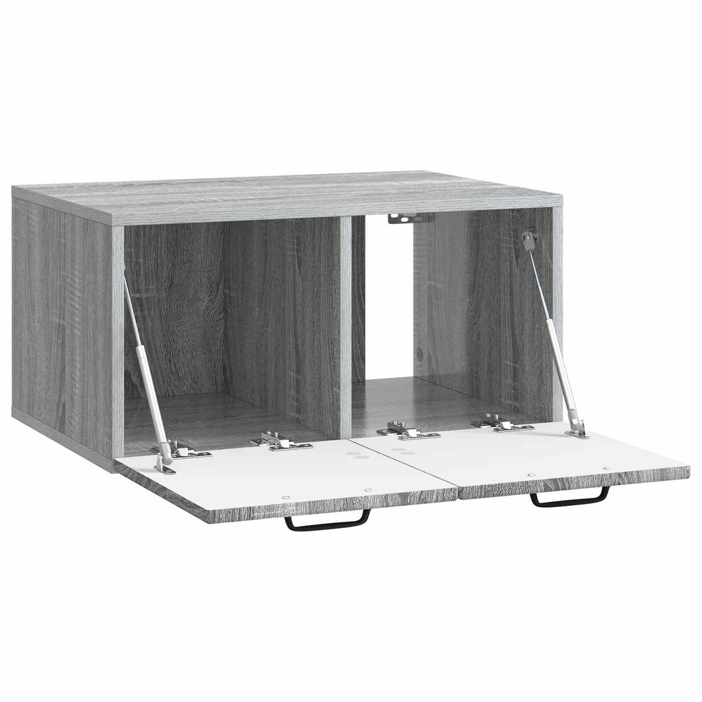 vidaXL Szafka RTV montowana na ścianie Szary Sonoma 59,5 x 41 x 30 cm