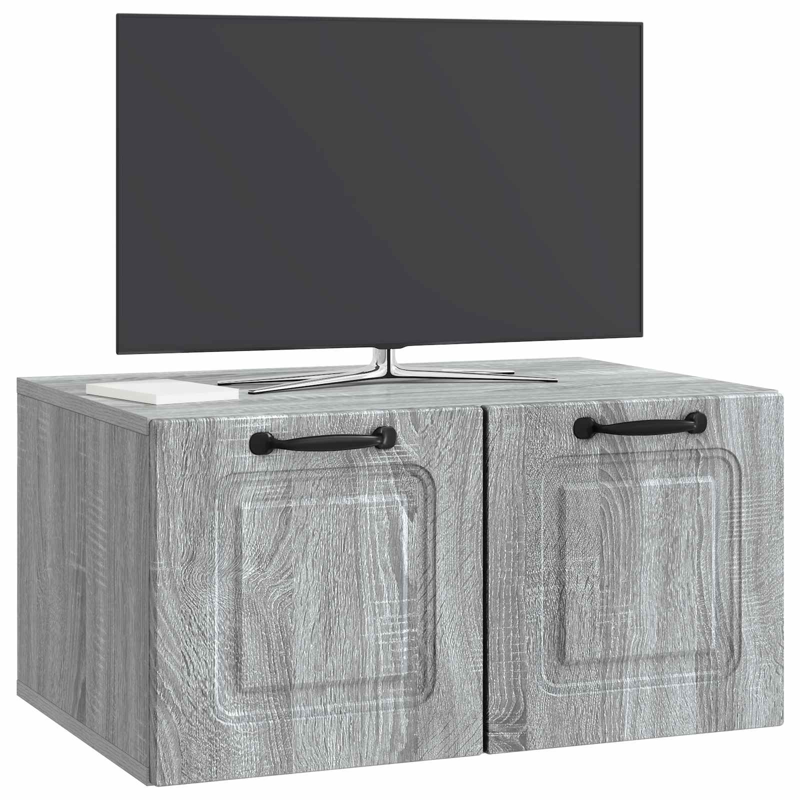 vidaXL Szafka RTV montowana na ścianie Szary Sonoma 59,5 x 41 x 30 cm