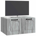 vidaXL Szafka RTV montowana na ścianie Szary Sonoma 59,5 x 41 x 30 cm