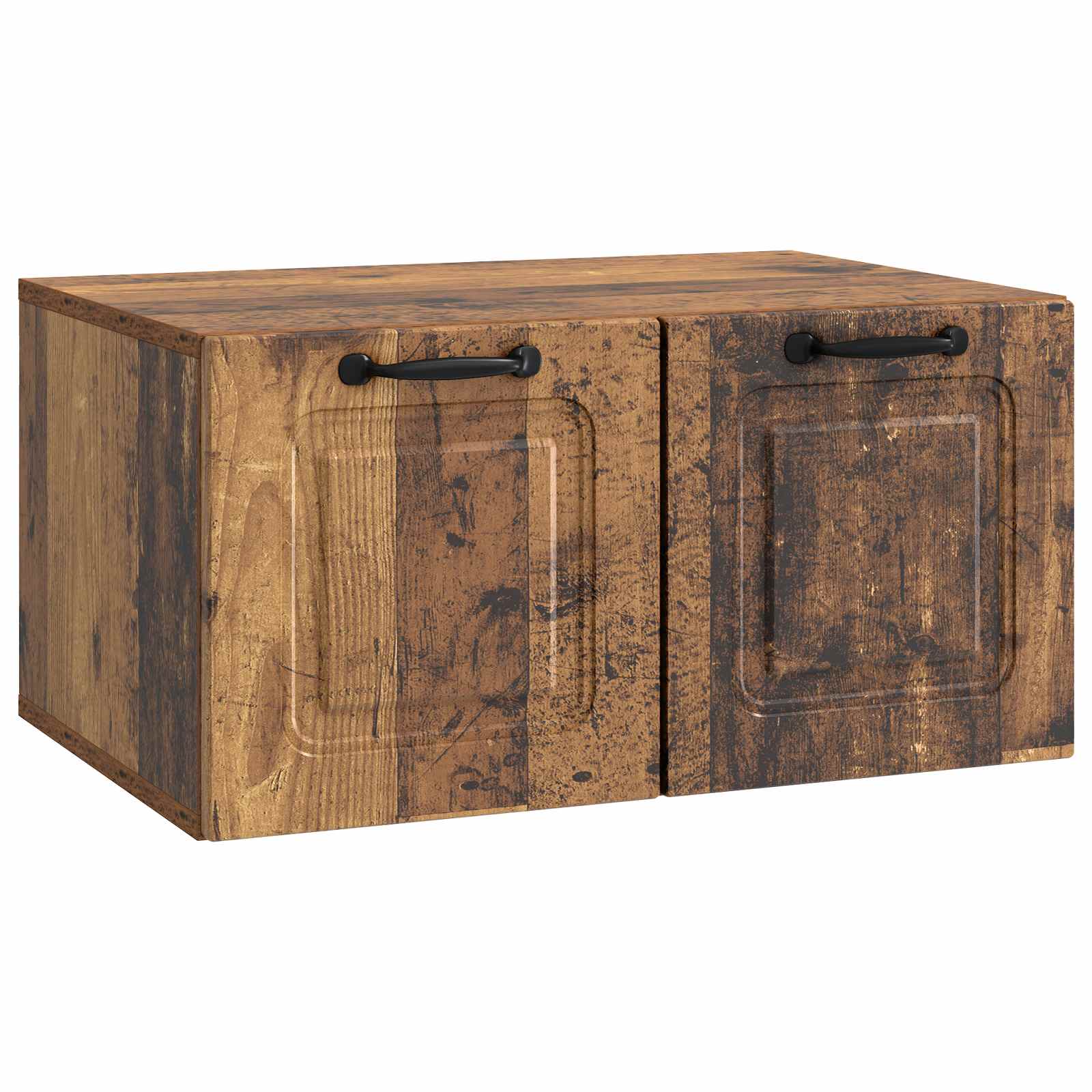 vidaXL Szafka RTV montowana na ścianie Stare drewno 59,5 x 41 x 30 cm