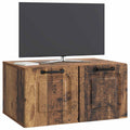 vidaXL Szafka RTV montowana na ścianie Stare drewno 59,5 x 41 x 30 cm