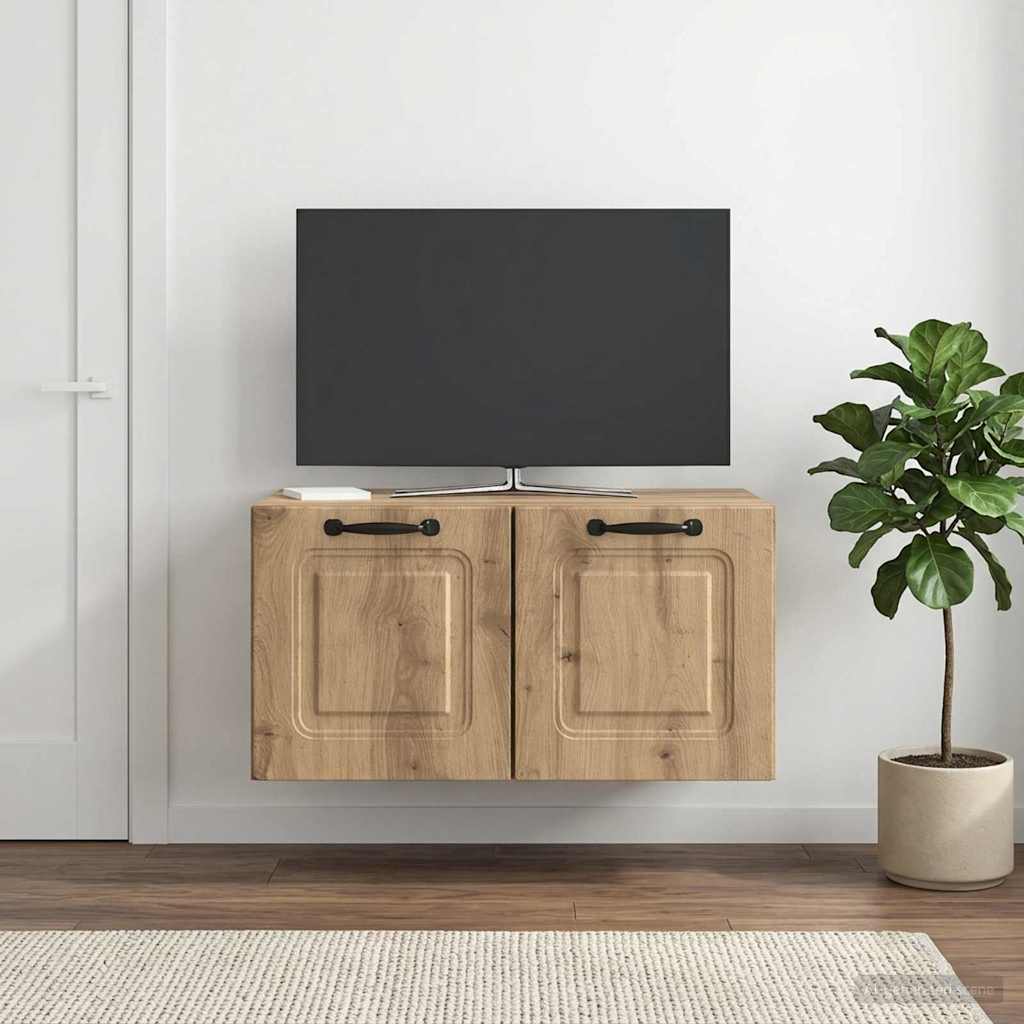 vidaXL Szafka RTV montowana na ścianie 59,5 x 41 x 30 cm Dąb artisan
