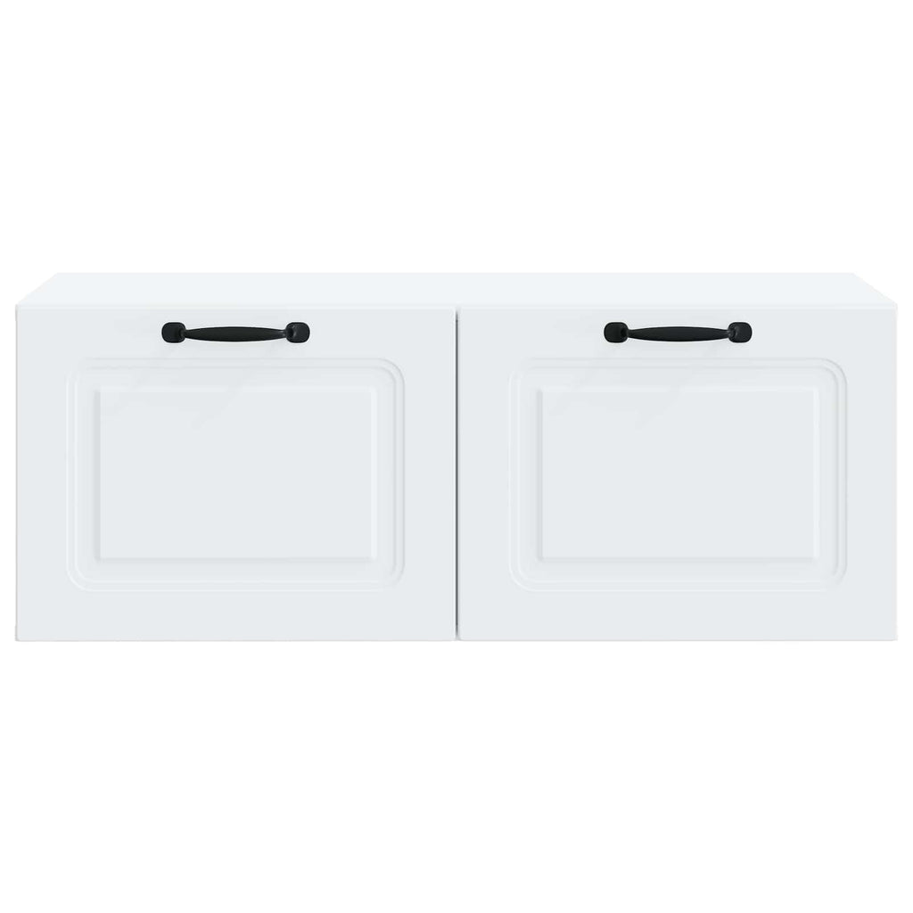 vidaXL Szafka RTV montowana na ścianie Biały 78,5 x 41 x 30 cm